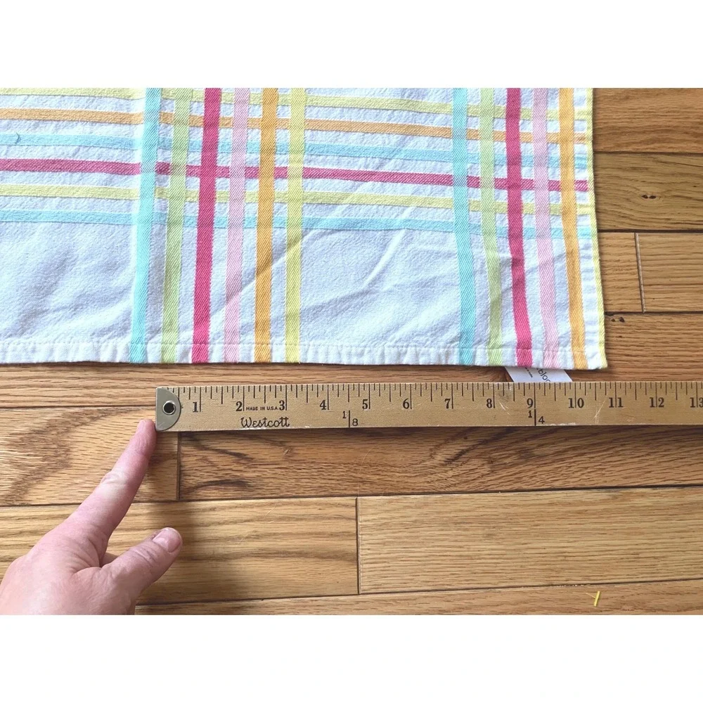 Blossoms & Blooms 100% Cotton Plaid‎ Tablecloth Rectangle 45x55 Easter